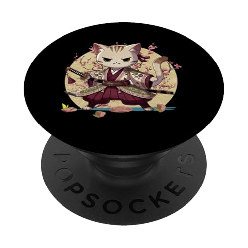 Japanische Samurai-Ninja-Katze Japanische Kanji Kawaii Art Manga PopSockets Klebender PopGrip Japanische Samurai-Ninja-Katze Japanische Kanji Kawaii Art Manga PopSockets Klebender PopGrip von Japanese Ninja Cat Lover Japanese Warrior Culture