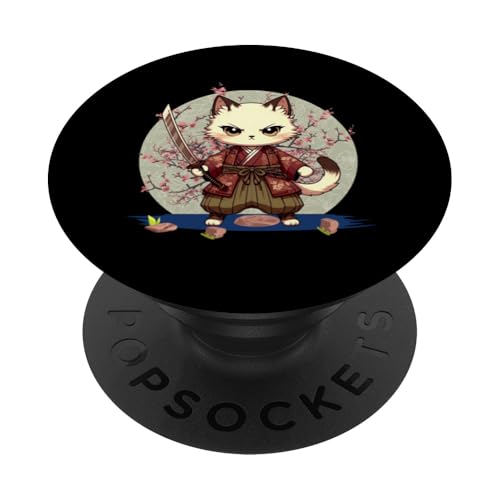 Japanische Samurai-Ninja-Katze Japanische Kanji Kawaii Art Manga PopSockets Klebender PopGrip Japanische Samurai-Ninja-Katze Japanische Kanji Kawaii Art Manga PopSockets Klebender PopGrip von Japanese Ninja Cat Lover Japanese Warrior Culture