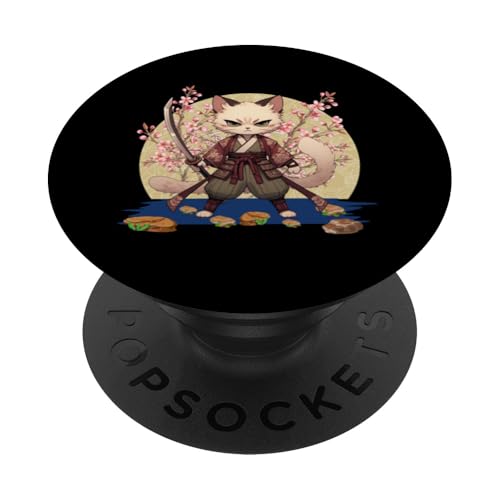 Japanische Samurai-Ninja-Katze Japanische Kanji Kawaii Art Manga PopSockets Klebender PopGrip Japanische Samurai-Ninja-Katze Japanische Kanji Kawaii Art Manga PopSockets Klebender PopGrip von Japanese Ninja Cat Lover Japanese Warrior Culture