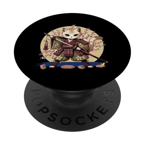 Japanische Samurai-Ninja-Katze Japanische Kanji Kawaii Art Manga PopSockets Klebender PopGrip Japanische Samurai-Ninja-Katze Japanische Kanji Kawaii Art Manga PopSockets Klebender PopGrip von Japanese Ninja Cat Lover Japanese Warrior Culture