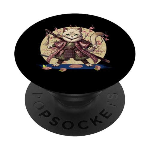 Japanische Samurai-Ninja-Katze Japanische Kanji Kawaii Art Manga PopSockets Klebender PopGrip Japanische Samurai-Ninja-Katze Japanische Kanji Kawaii Art Manga PopSockets Klebender PopGrip von Japanese Ninja Cat Lover Japanese Warrior Culture