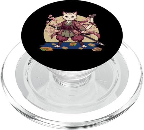 Japanische Samurai-Ninja-Katze Japanische Kanji Kawaii Art Manga PopSockets PopGrip für MagSafe Japanische Samurai-Ninja-Katze Japanische Kanji Kawaii Art Manga PopSockets PopGrip für MagSafe von Japanese Ninja Cat Lover Japanese Warrior Culture