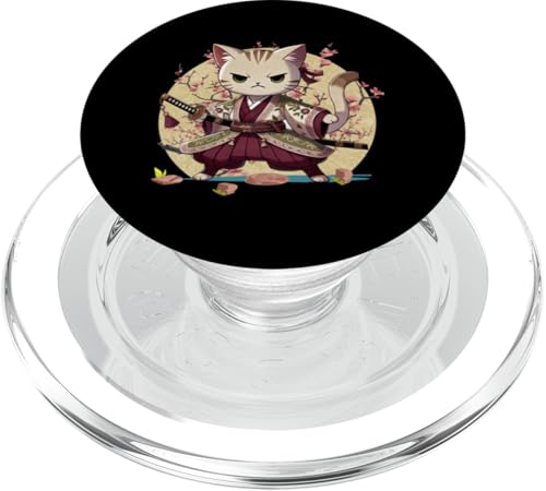 Japanische Samurai-Ninja-Katze Japanische Kanji Kawaii Art Manga PopSockets PopGrip für MagSafe Japanische Samurai-Ninja-Katze Japanische Kanji Kawaii Art Manga PopSockets PopGrip für MagSafe von Japanese Ninja Cat Lover Japanese Warrior Culture