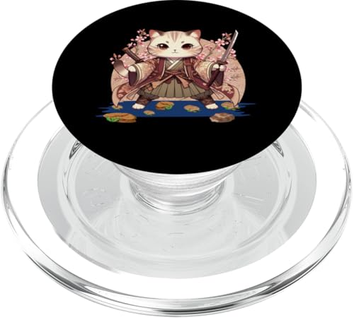 Japanische Samurai-Ninja-Katze Japanische Kanji Kawaii Art Manga PopSockets PopGrip für MagSafe Japanische Samurai-Ninja-Katze Japanische Kanji Kawaii Art Manga PopSockets PopGrip für MagSafe von Japanese Ninja Cat Lover Japanese Warrior Culture
