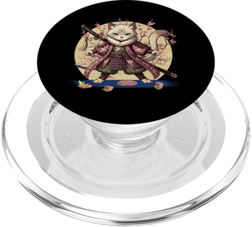 Japanische Samurai-Ninja-Katze Japanische Kanji Kawaii Art Manga PopSockets PopGrip für MagSafe Japanische Samurai-Ninja-Katze Japanische Kanji Kawaii Art Manga PopSockets PopGrip für MagSafe von Japanese Ninja Cat Lover Japanese Warrior Culture