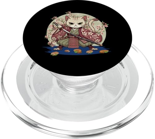 Japanische Samurai-Ninja-Katze Japanische Kanji Kawaii Art Manga PopSockets PopGrip für MagSafe Japanische Samurai-Ninja-Katze Japanische Kanji Kawaii Art Manga PopSockets PopGrip für MagSafe von Japanese Ninja Cat Lover Japanese Warrior Culture