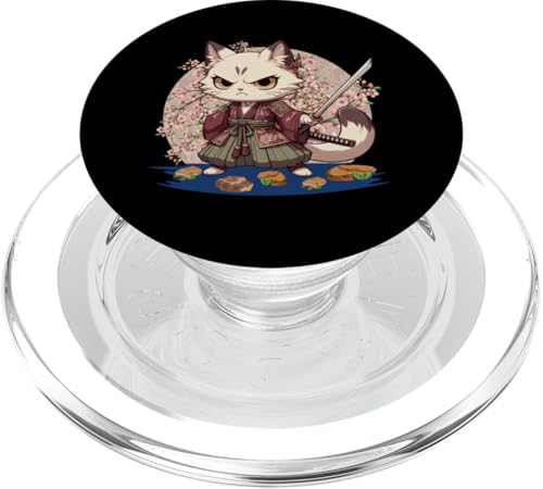 Japanische Samurai-Ninja-Katze Japanische Kanji Kawaii Art Manga PopSockets PopGrip für MagSafe Japanische Samurai-Ninja-Katze Japanische Kanji Kawaii Art Manga PopSockets PopGrip für MagSafe von Japanese Ninja Cat Lover Japanese Warrior Culture