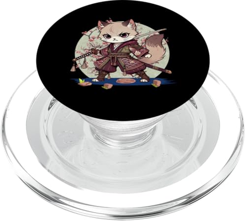 Japanische Samurai-Ninja-Katze Japanische Kanji Kawaii Art Manga PopSockets PopGrip für MagSafe Japanische Samurai-Ninja-Katze Japanische Kanji Kawaii Art Manga PopSockets PopGrip für MagSafe von Japanese Ninja Cat Lover Japanese Warrior Culture
