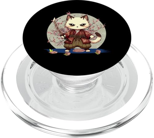 Japanische Samurai-Ninja-Katze Japanische Kanji Kawaii Art Manga PopSockets PopGrip für MagSafe Japanische Samurai-Ninja-Katze Japanische Kanji Kawaii Art Manga PopSockets PopGrip für MagSafe von Japanese Ninja Cat Lover Japanese Warrior Culture