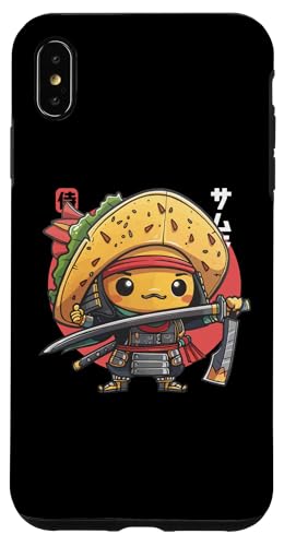 Hülle für iPhone XS Max Japanischer Samurai-Taco-Krieger Ukiyo Mexikanischer Taco-Samurai von Japanese Ukiyo-e Samurai Taco Warriors