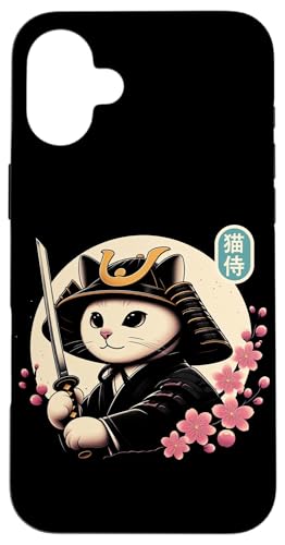 Japanische Samurai Ninja Katze Tattoo Japanische Kawaii Kunst Hülle für iPhone 16 Plus Japanische Samurai Ninja Katze Tattoo Japanische Kawaii Kunst Hülle für iPhone 16 Plus von Japanese Warrior Culture Japanese Ninja Cat Otaku