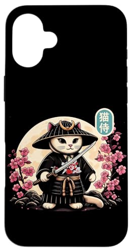 Japanische Samurai Ninja Katze Tattoo Japanische Kawaii Kunst Hülle für iPhone 16 Plus Japanische Samurai Ninja Katze Tattoo Japanische Kawaii Kunst Hülle für iPhone 16 Plus von Japanese Warrior Culture Japanese Ninja Cat Otaku