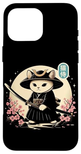 Japanische Samurai Ninja Katze Tattoo Japanische Kawaii Kunst Hülle für iPhone 16 Pro Max Japanische Samurai Ninja Katze Tattoo Japanische Kawaii Kunst Hülle für iPhone 16 Pro Max von Japanese Warrior Culture Japanese Ninja Cat Otaku