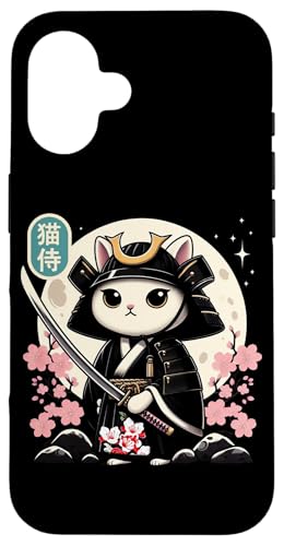 Japanische Samurai Ninja Katze Tattoo Japanische Kawaii Kunst Hülle für iPhone 16 Japanische Samurai Ninja Katze Tattoo Japanische Kawaii Kunst Hülle für iPhone 16 von Japanese Warrior Culture Japanese Ninja Cat Otaku