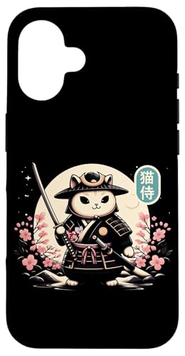 Japanische Samurai Ninja Katze Tattoo Japanische Kawaii Kunst Hülle für iPhone 16 Japanische Samurai Ninja Katze Tattoo Japanische Kawaii Kunst Hülle für iPhone 16 von Japanese Warrior Culture Japanese Ninja Cat Otaku
