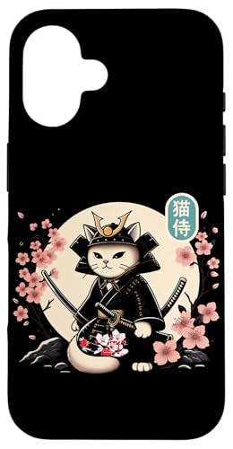 Japanische Samurai Ninja Katze Tattoo Japanische Kawaii Kunst Hülle für iPhone 16 Japanische Samurai Ninja Katze Tattoo Japanische Kawaii Kunst Hülle für iPhone 16 von Japanese Warrior Culture Japanese Ninja Cat Otaku