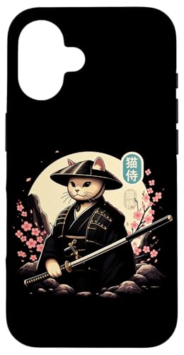 Japanische Samurai Ninja Katze Tattoo Japanische Kawaii Kunst Hülle für iPhone 16 Japanische Samurai Ninja Katze Tattoo Japanische Kawaii Kunst Hülle für iPhone 16 von Japanese Warrior Culture Japanese Ninja Cat Otaku