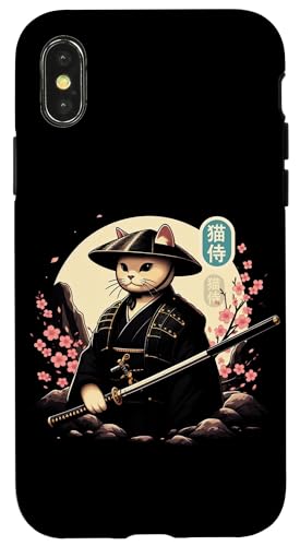 Japanische Samurai Ninja Katze Tattoo Japanische Kawaii Kunst Hülle für iPhone X/XS Japanische Samurai Ninja Katze Tattoo Japanische Kawaii Kunst Hülle für iPhone X/XS von Japanese Warrior Culture Japanese Ninja Cat Otaku