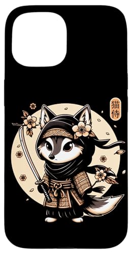 Japanische Samurai-Ninja-Wolf-Tattoo, japanische Kawaii-Kunst Hülle für iPhone 15 Japanische Samurai-Ninja-Wolf-Tattoo, japanische Kawaii-Kunst Hülle für iPhone 15 von Japanese Warrior Culture Japanese Ninja Wolf