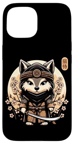 Japanische Samurai-Ninja-Wolf-Tattoo, japanische Kawaii-Kunst Hülle für iPhone 15 Japanische Samurai-Ninja-Wolf-Tattoo, japanische Kawaii-Kunst Hülle für iPhone 15 von Japanese Warrior Culture Japanese Ninja Wolf