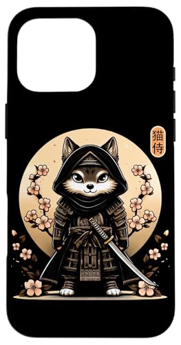 Japanische Samurai-Ninja-Wolf-Tattoo, japanische Kawaii-Kunst Hülle für iPhone 16 Pro Max von Japanese Warrior Culture Japanese Ninja Wolf