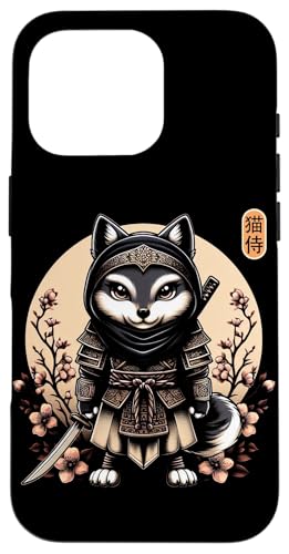 Japanische Samurai-Ninja-Wolf-Tattoo, japanische Kawaii-Kunst Hülle für iPhone 16 Pro von Japanese Warrior Culture Japanese Ninja Wolf