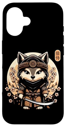 Japanische Samurai-Ninja-Wolf-Tattoo, japanische Kawaii-Kunst Hülle für iPhone 16 Japanische Samurai-Ninja-Wolf-Tattoo, japanische Kawaii-Kunst Hülle für iPhone 16 von Japanese Warrior Culture Japanese Ninja Wolf