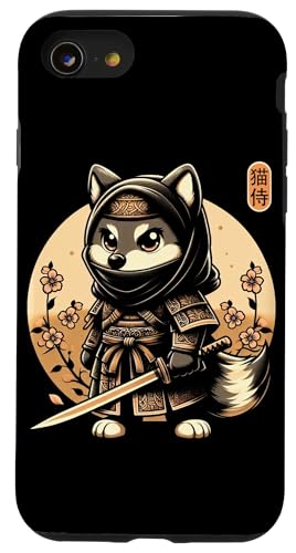 Japanische Samurai-Ninja-Wolf-Tattoo, japanische Kawaii-Kunst Hülle für iPhone SE (2020) / 7 / 8 von Japanese Warrior Culture Japanese Ninja Wolf
