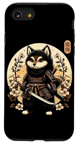 Japanische Samurai-Ninja-Wolf-Tattoo, japanische Kawaii-Kunst Hülle für iPhone SE (2020) / 7 / 8 von Japanese Warrior Culture Japanese Ninja Wolf