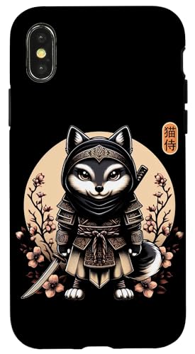 Japanische Samurai-Ninja-Wolf-Tattoo, japanische Kawaii-Kunst Hülle für iPhone X/XS Japanische Samurai-Ninja-Wolf-Tattoo, japanische Kawaii-Kunst Hülle für iPhone X/XS von Japanese Warrior Culture Japanese Ninja Wolf