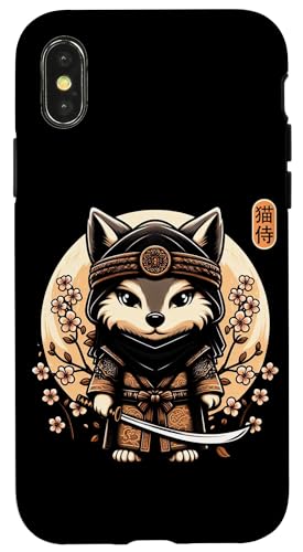 Japanische Samurai-Ninja-Wolf-Tattoo, japanische Kawaii-Kunst Hülle für iPhone X/XS Japanische Samurai-Ninja-Wolf-Tattoo, japanische Kawaii-Kunst Hülle für iPhone X/XS von Japanese Warrior Culture Japanese Ninja Wolf