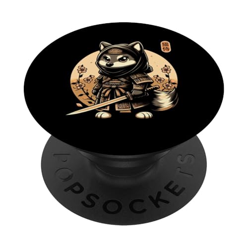 Japanische Samurai-Ninja-Wolf-Tattoo, japanische Kawaii-Kunst PopSockets Klebender PopGrip Japanische Samurai-Ninja-Wolf-Tattoo, japanische Kawaii-Kunst PopSockets Klebender PopGrip von Japanese Warrior Culture Japanese Ninja Wolf