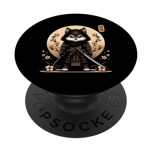 Japanische Samurai-Ninja-Wolf-Tattoo, japanische Kawaii-Kunst PopSockets Klebender PopGrip Japanische Samurai-Ninja-Wolf-Tattoo, japanische Kawaii-Kunst PopSockets Klebender PopGrip von Japanese Warrior Culture Japanese Ninja Wolf