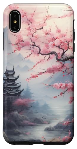 Hülle für iPhone XS Max Japan Landschaft Kirschblüten von Japanische Kirschblütenlandschaft