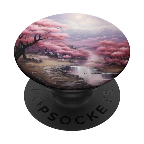 Japan Kirschblüten Landschaft PopSockets mit austauschbarem PopGrip von Japanische Kirschblütenlandschaft