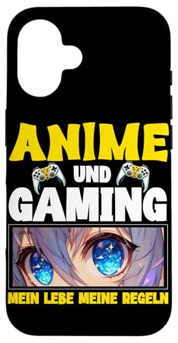 Anime Und Gaming Mein Lebe Meine Regeln Otaku Manga Hülle für iPhone 16 Anime Und Gaming Mein Lebe Meine Regeln Otaku Manga Hülle für iPhone 16 von Japanische Kultur Anime Gamer Kawaii Gaming