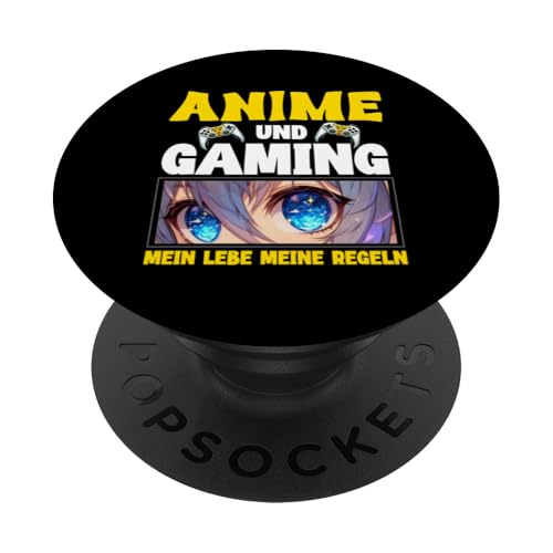 Anime Und Gaming Mein Lebe Meine Regeln Otaku Manga PopSockets Klebender PopGrip Anime Und Gaming Mein Lebe Meine Regeln Otaku Manga PopSockets Klebender PopGrip von Japanische Kultur Anime Gamer Kawaii Gaming