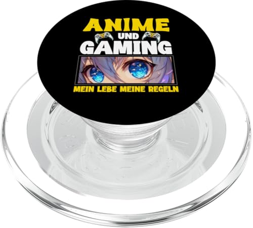 Anime Und Gaming Mein Lebe Meine Regeln Otaku Manga PopSockets PopGrip für MagSafe von Japanische Kultur Anime Gamer Kawaii Gaming