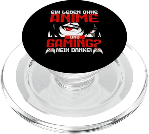 Ein Leben Ohne Anime Und Gaming Nein Danke Otaku Manga PopSockets PopGrip für MagSafe von Japanische Kultur Anime Gamer Kawaii Gaming