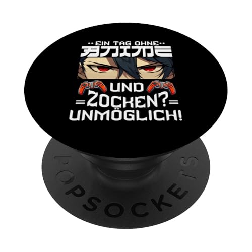 Ein Tag Ohne Anime Und Zocken Unmöglich Otaku Manga Gaming PopSockets Klebender PopGrip Ein Tag Ohne Anime Und Zocken Unmöglich Otaku Manga Gaming PopSockets Klebender PopGrip von Japanische Kultur Anime Gamer Kawaii Gaming