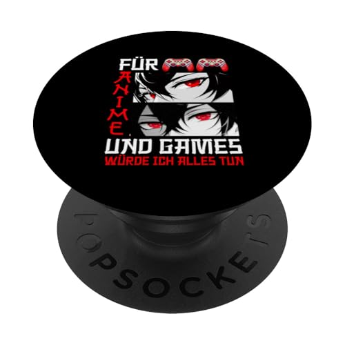 Für Anime Und Gaming Würde Ich Alles Tun Zocken Otaku Manga PopSockets Klebender PopGrip Für Anime Und Gaming Würde Ich Alles Tun Zocken Otaku Manga PopSockets Klebender PopGrip von Japanische Kultur Anime Gamer Kawaii Gaming