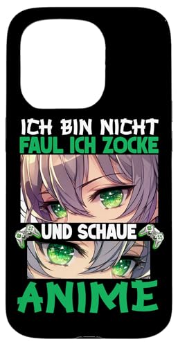 Ich Bin NIcht Faul Ich Zocke Und Schaue Anime Otaku Manga Hülle für iPhone 15 Pro von Japanische Kultur Anime Gamer Kawaii Gaming