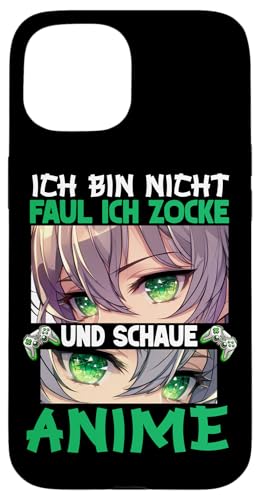 Ich Bin NIcht Faul Ich Zocke Und Schaue Anime Otaku Manga Hülle für iPhone 15 Ich Bin NIcht Faul Ich Zocke Und Schaue Anime Otaku Manga Hülle für iPhone 15 von Japanische Kultur Anime Gamer Kawaii Gaming