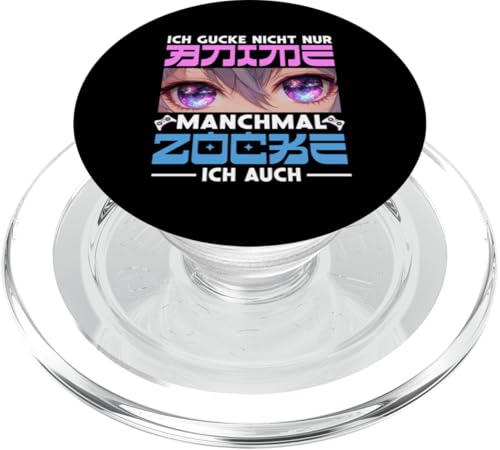 Ich Gucke Nicht Nur Anime Manchmal Zocke Ich Auch Gaming PopSockets PopGrip für MagSafe von Japanische Kultur Anime Gamer Kawaii Gaming