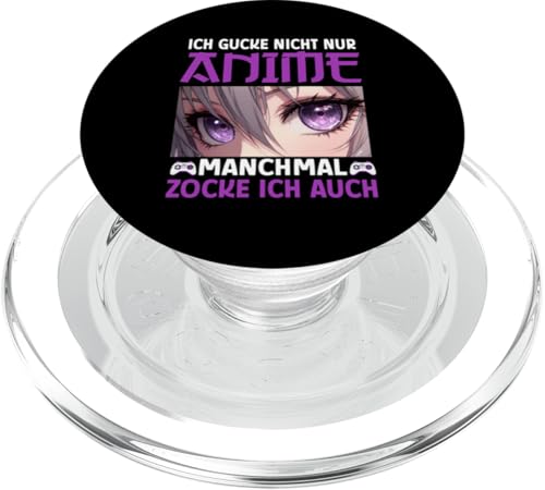 Ich Gucke Nicht Nur Anime Manchmal Zocke Ich Auch Manga PopSockets PopGrip für MagSafe von Japanische Kultur Anime Gamer Kawaii Gaming