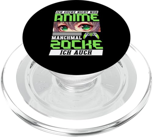 Ich Gucke Nicht Nur Anime Manchmal Zocke Ich Auch Manga PopSockets PopGrip für MagSafe von Japanische Kultur Anime Gamer Kawaii Gaming