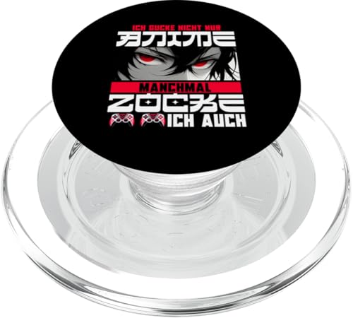 Ich Gucke Nicht Nur Anime Manchmal Zocke Ich Auch Manga PopSockets PopGrip für MagSafe von Japanische Kultur Anime Gamer Kawaii Gaming