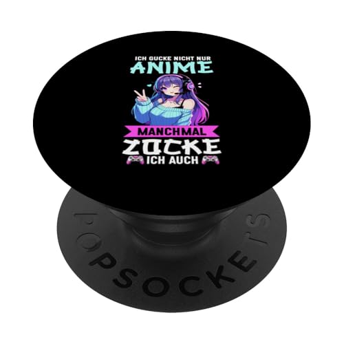 Ich Gucke Nicht Nur Anime Manchmal Zocke Ich Auch Otaku PopSockets Klebender PopGrip Ich Gucke Nicht Nur Anime Manchmal Zocke Ich Auch Otaku PopSockets Klebender PopGrip von Japanische Kultur Anime Gamer Kawaii Gaming