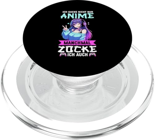 Ich Gucke Nicht Nur Anime Manchmal Zocke Ich Auch Otaku PopSockets PopGrip für MagSafe von Japanische Kultur Anime Gamer Kawaii Gaming