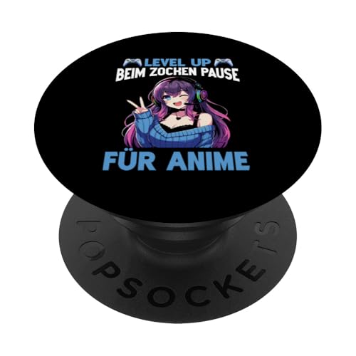 Level Up Beim Zocken Pause Für Anime Otaku Manga Zocken PopSockets Klebender PopGrip Level Up Beim Zocken Pause Für Anime Otaku Manga Zocken PopSockets Klebender PopGrip von Japanische Kultur Anime Gamer Kawaii Gaming